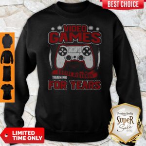 Alternative view of Premium Video Game Social Distance Training For Years Shirt
