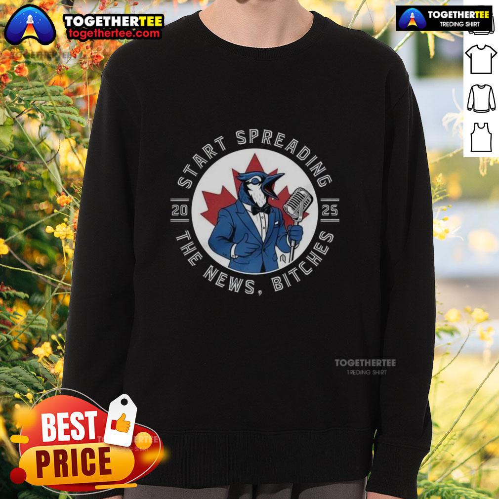 Official Toronto Blue Jays Start Spreading The News 2025 T-Shirt - Image 5