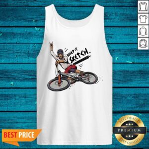 Alternative view of Wicked Keep It Sketch Drawing Bike Bicycle Flower Basket Vintage Shirt