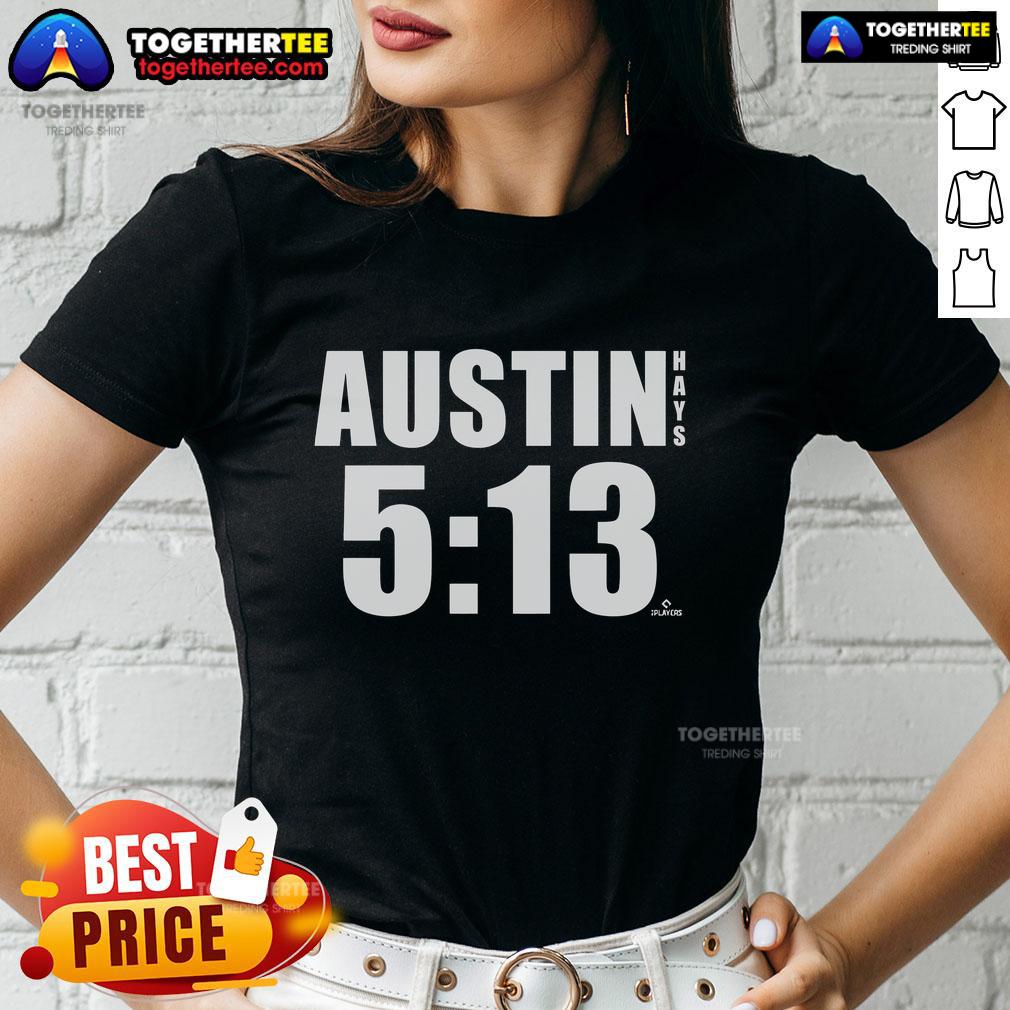 Official Austin 513 Austin Hays MLBPA T-Shirt - Image 3