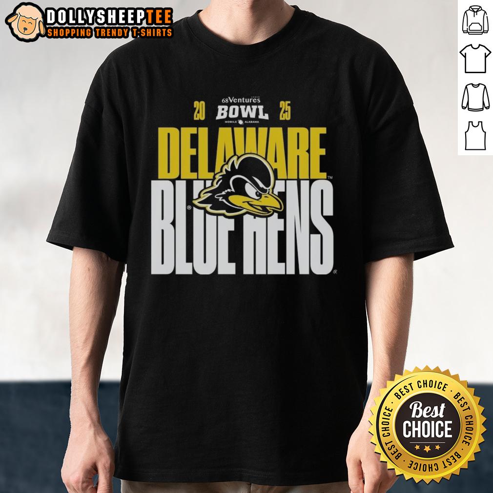 Original Delaware Blue Hens 2025 68 Ventures Bowl T-Shirt