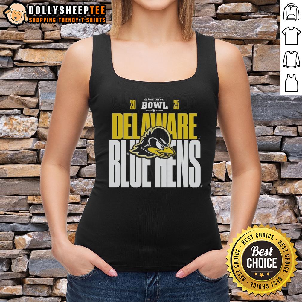 Original Delaware Blue Hens 2025 68 Ventures Bowl T-Shirt - Image 4
