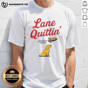 Awesome Lane Quittin' Lane Kiffin Football Coach Dog And Plane T-Shirt
