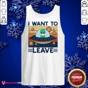 Alternative view of Pro UFO Alien Face Mask I Want To Leave Vintage Retro Shirt