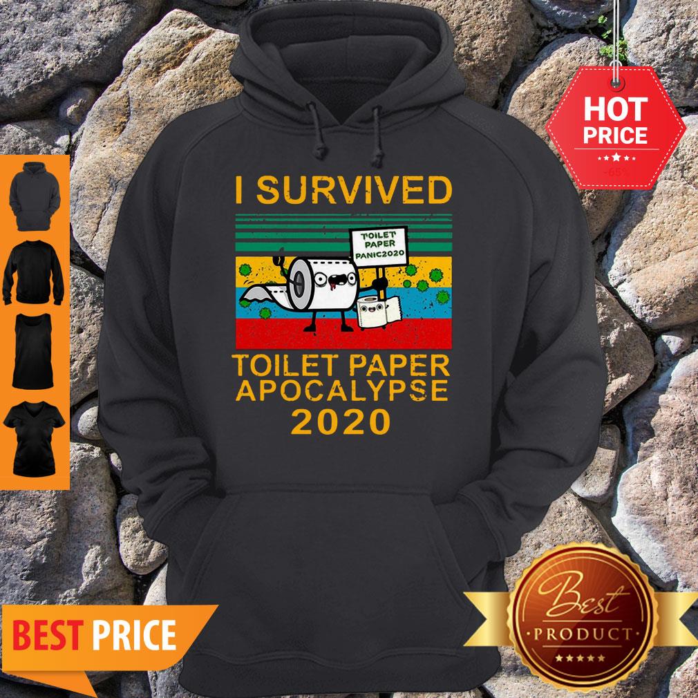 Nice I Survived Toilet Paper Apocalypse 2020 Vintage Shirt - Image 2
