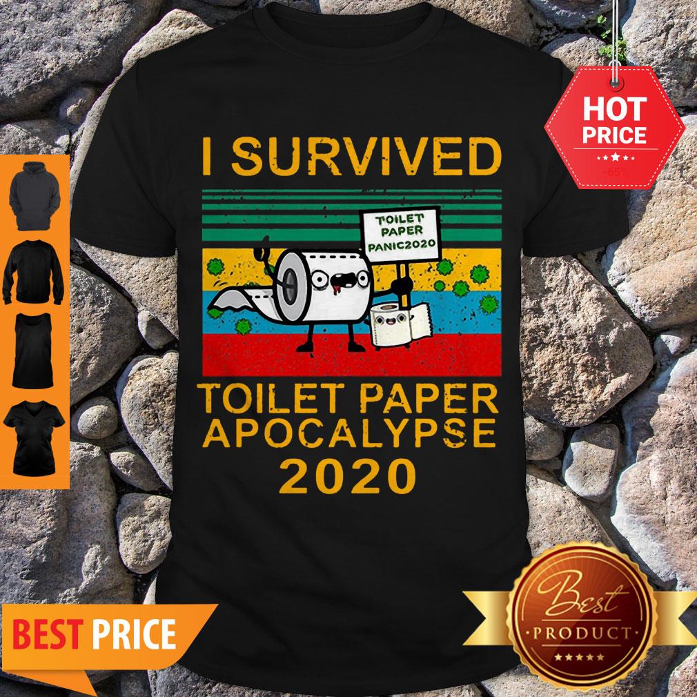 Nice I Survived Toilet Paper Apocalypse 2020 Vintage Shirt