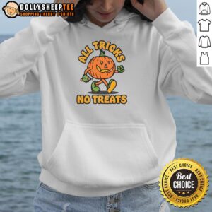 Alternative view of Cute Pumpkin All Tricks No Treats Halloween T-Shirt