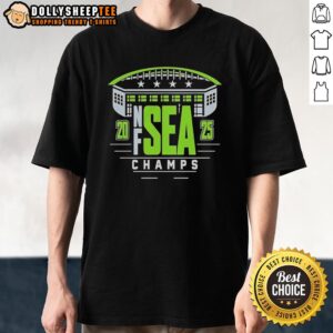 Good Seattle Seahawks NF Sea Champions 2025 Stadium Four Stars T-Shirt
