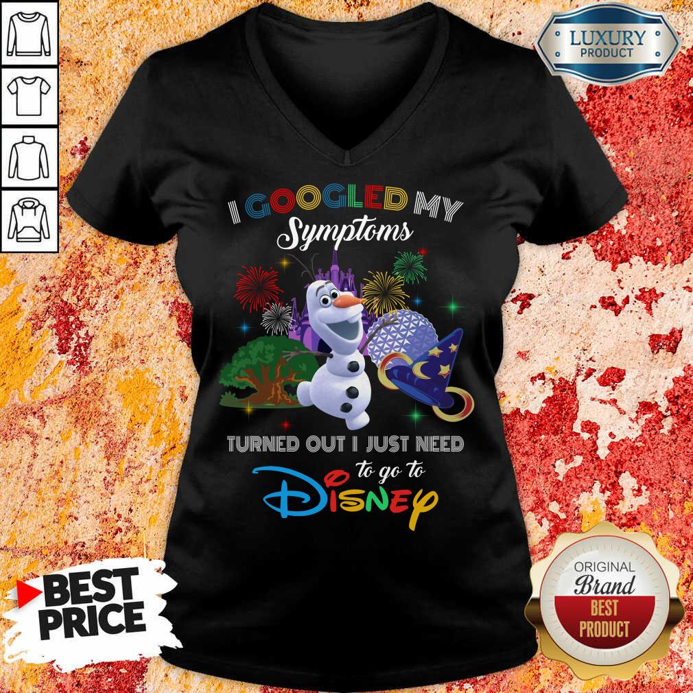 Good Snowman I Googled My Symptoms Disney Shirt - Image 2