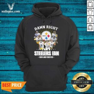Alternative view of Sweet Damn Right I Am A Pittsburgh Steelers Fan Now And Forever Signature Shirt