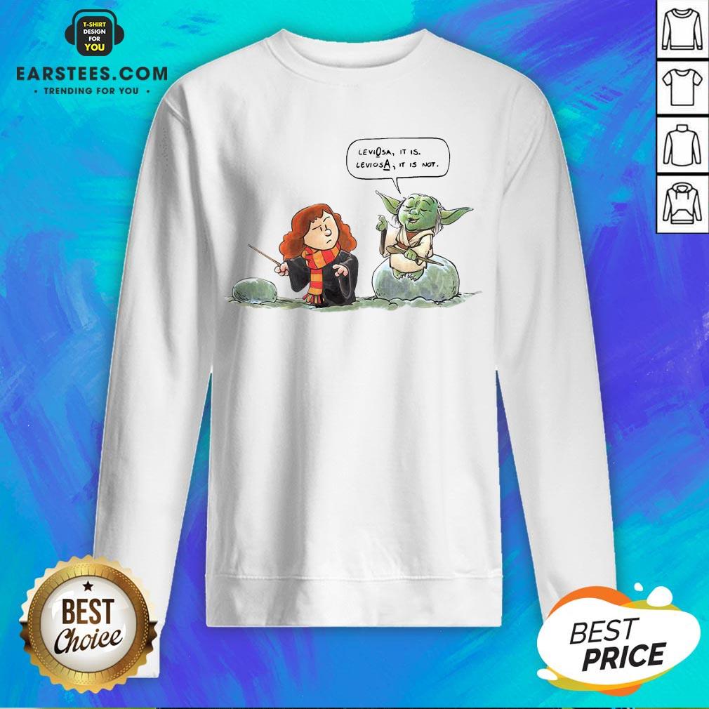 Top Baby Yoda Harry Potter Leviosa It Is Leviosa It Is Not Shirt - Image 5