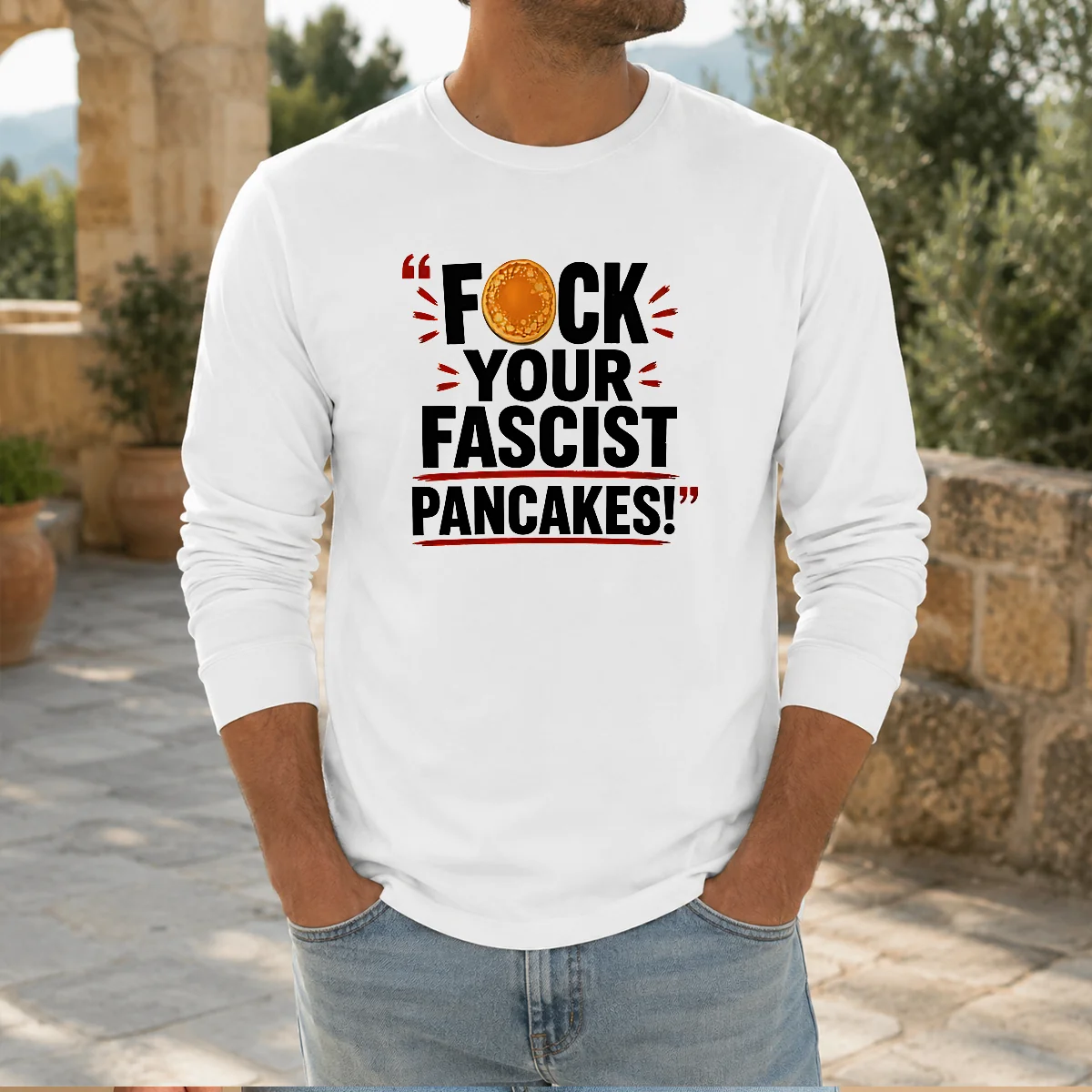 Hot Fuck Your Fascist Pancakes Shirt - Image 5