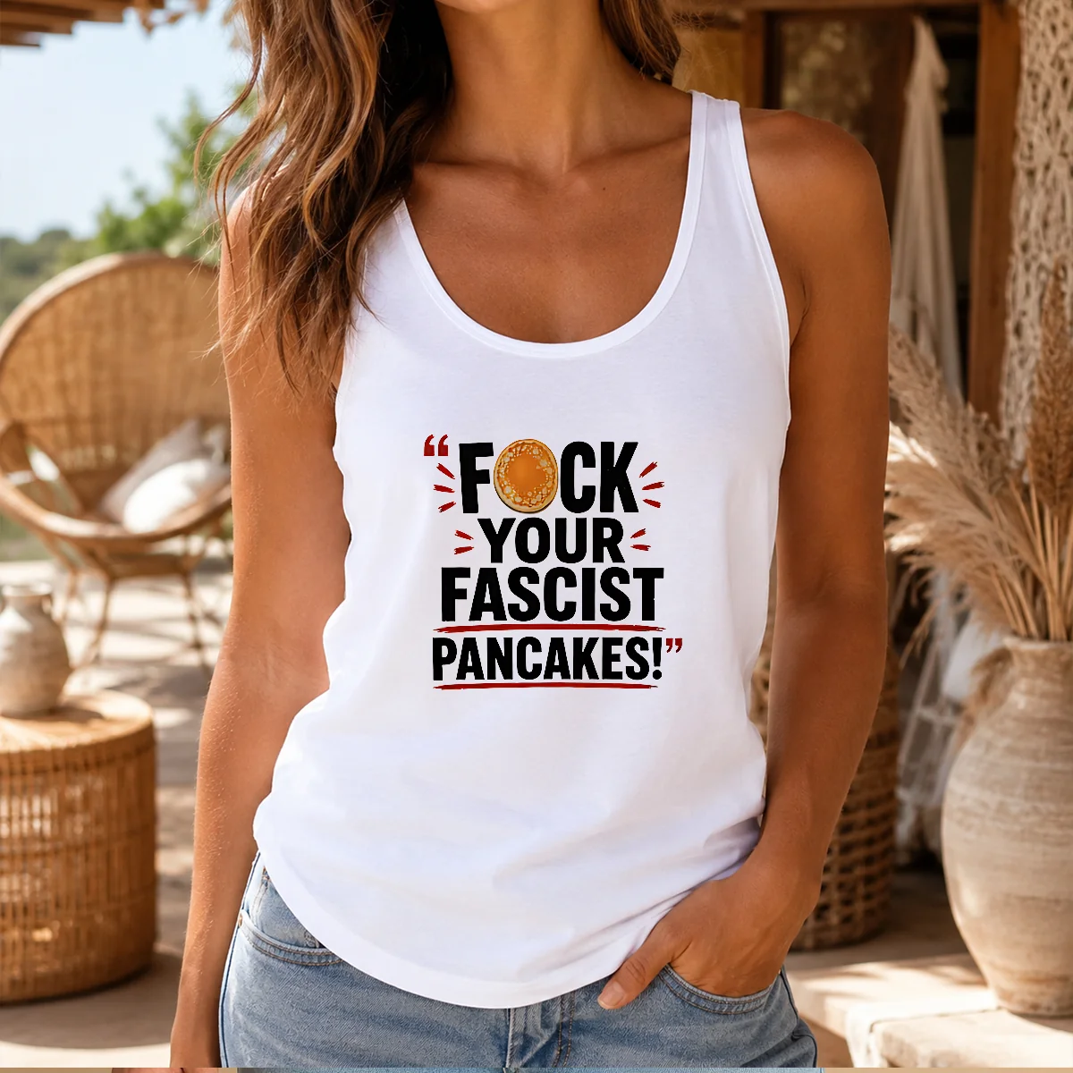 Hot Fuck Your Fascist Pancakes Shirt - Image 2