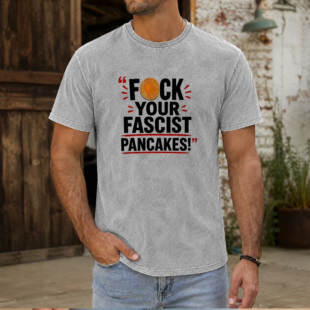 Hot Fuck Your Fascist Pancakes Shirt - Image 7