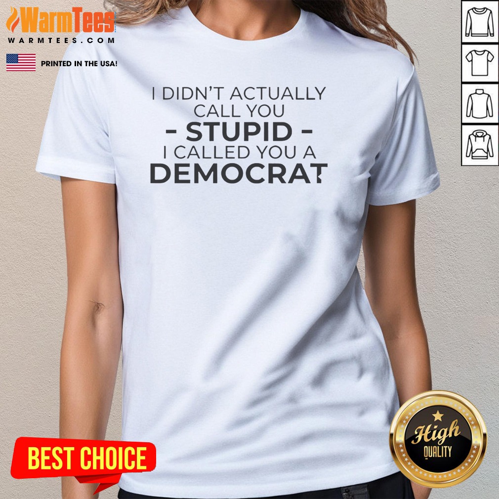 Top Political Party Humor Bold Text Statement Shirt - Image 3