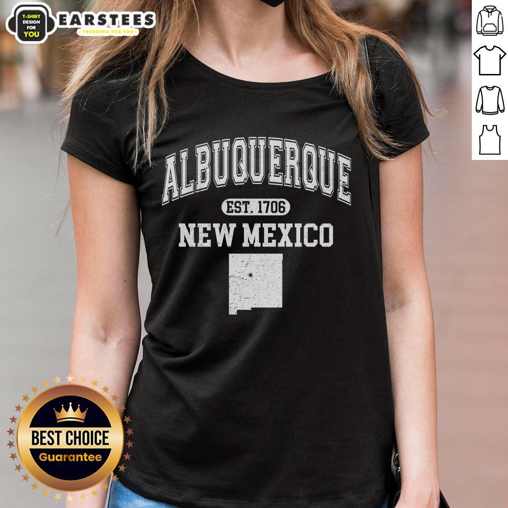 Awesome Albuquerque New Mexico Est. 1706 Varsity T-Shirt - Image 3