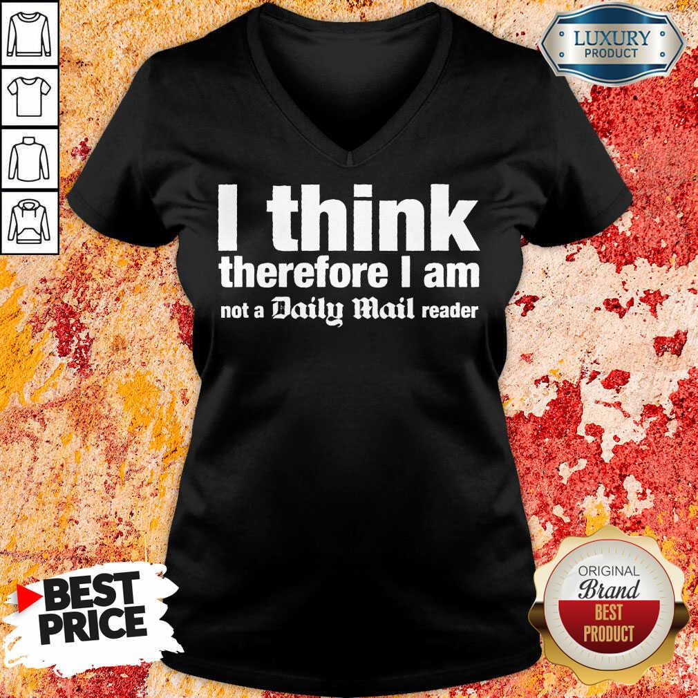 I Think Therefore I Am Not A Daily Mail Reader Shirt - Image 2