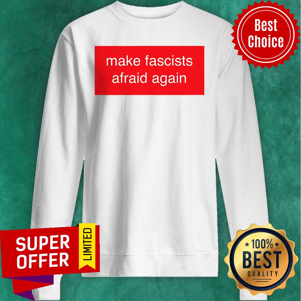 Official Make Fascists Afraid Again Red Shirt - Image 4