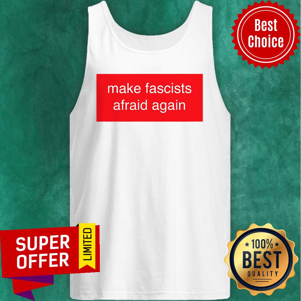 Official Make Fascists Afraid Again Red Shirt - Image 3