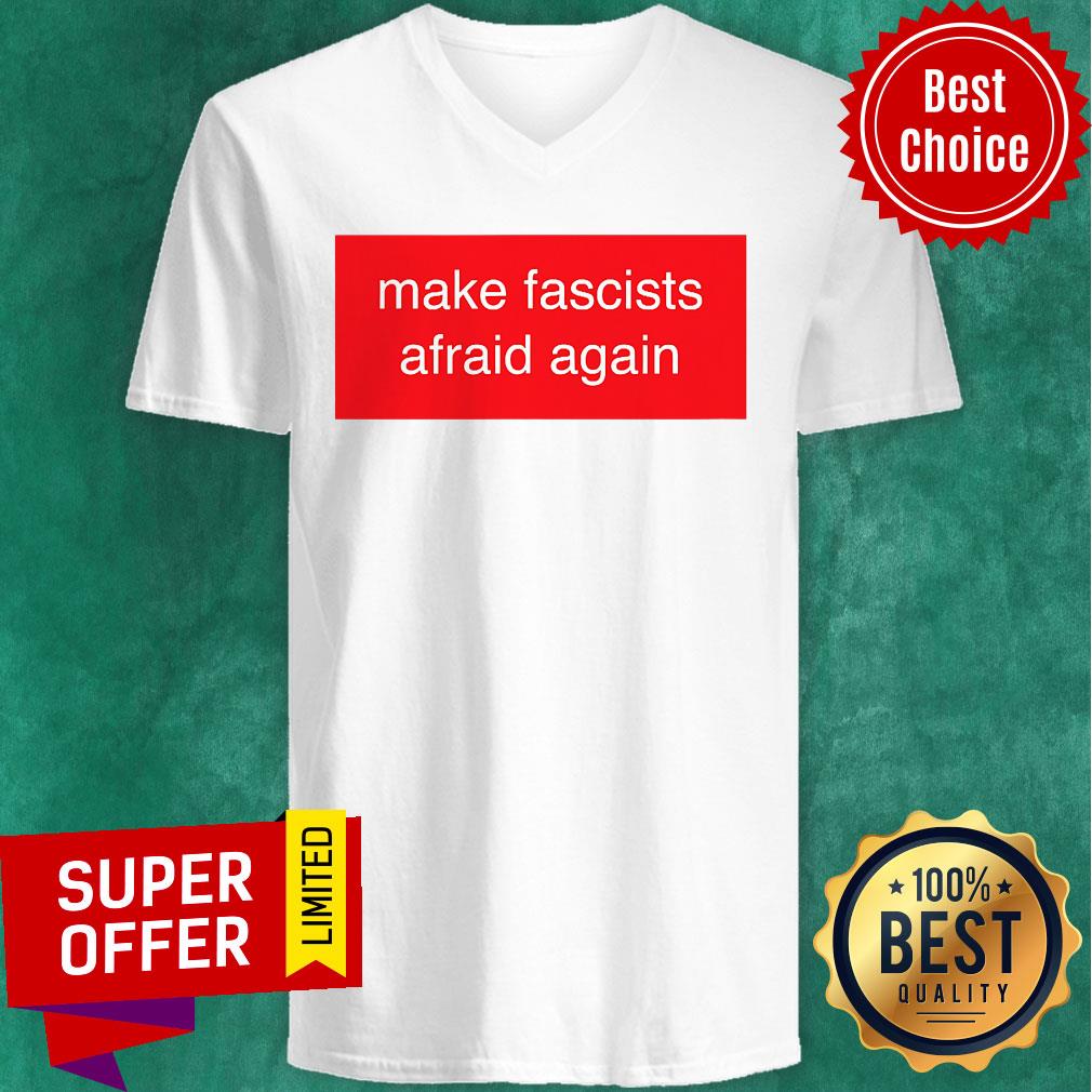 Official Make Fascists Afraid Again Red Shirt - Image 5