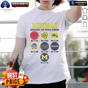 Official Michigan History Of Team Logos T-Shirt