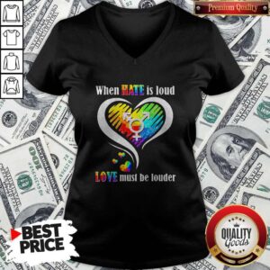Alternative view of LGBT When Hate Is Loud Love Must Be Louder Heart Gift Shirt