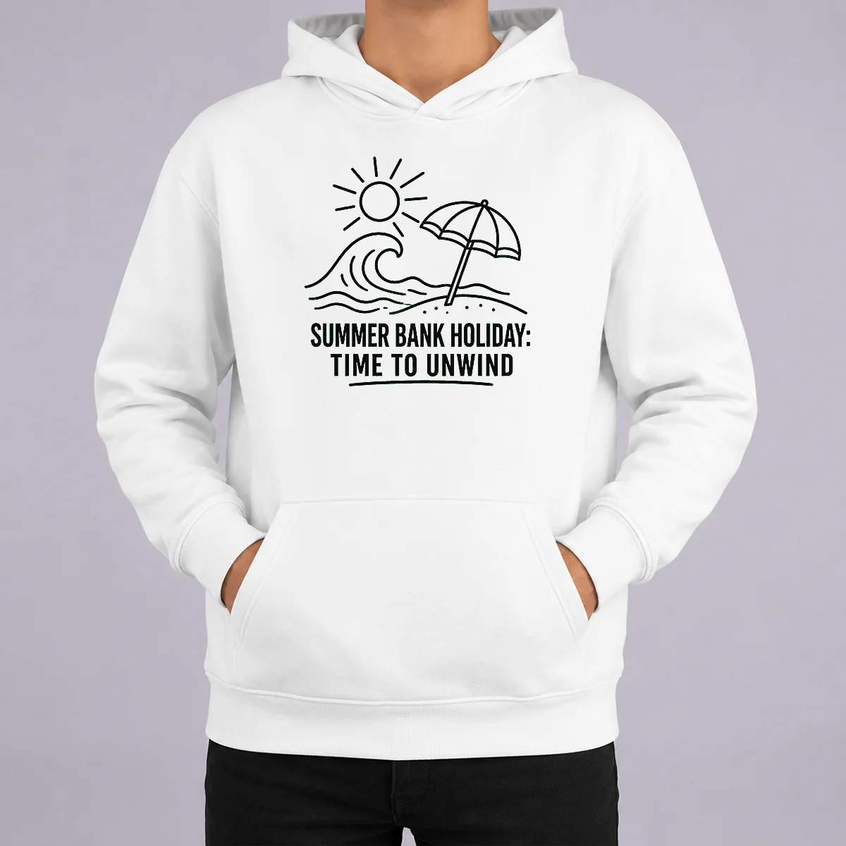 Hot Top Summer Bank Holiday Relaxation Line Art Shirt - Image 5