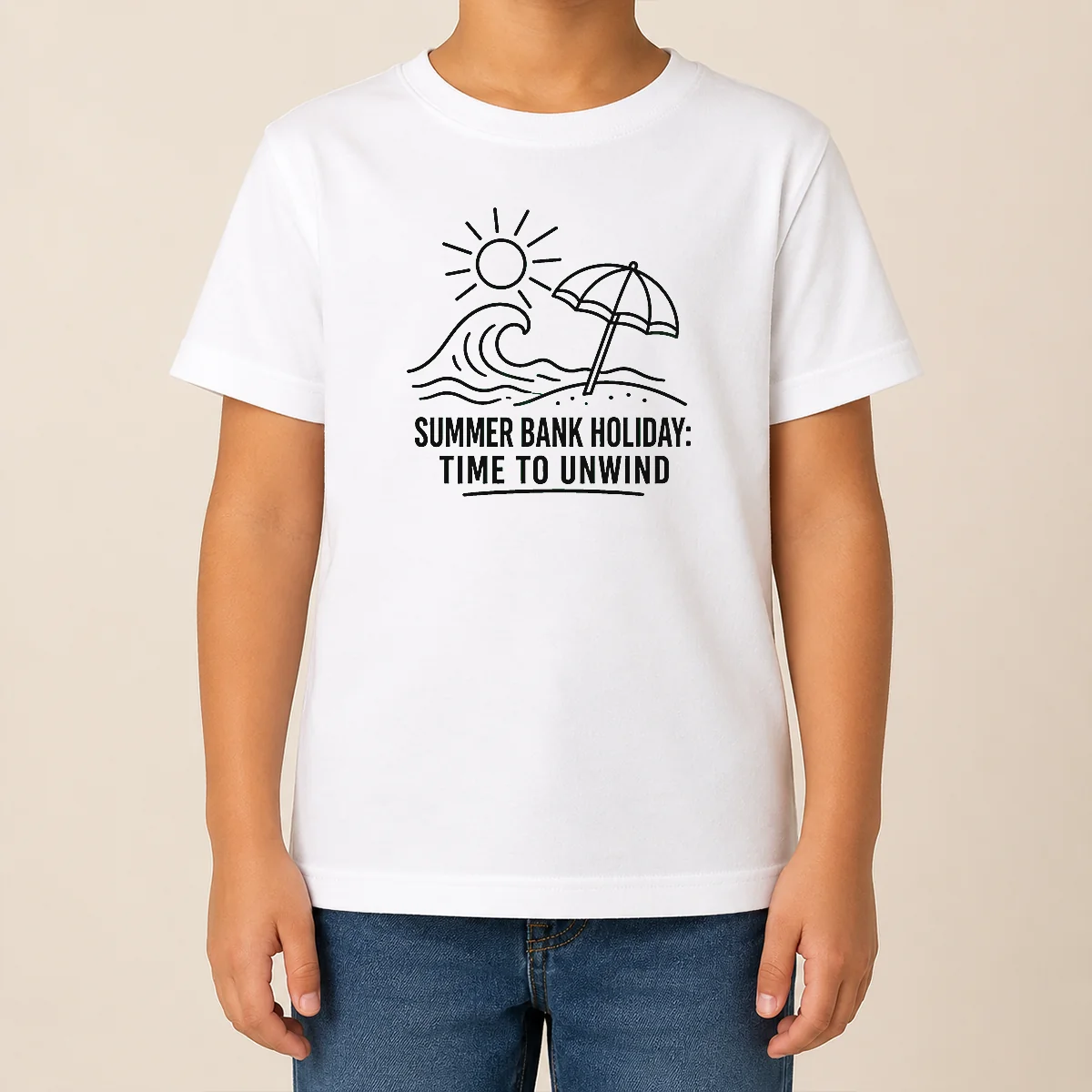 Hot Top Summer Bank Holiday Relaxation Line Art Shirt - Image 9