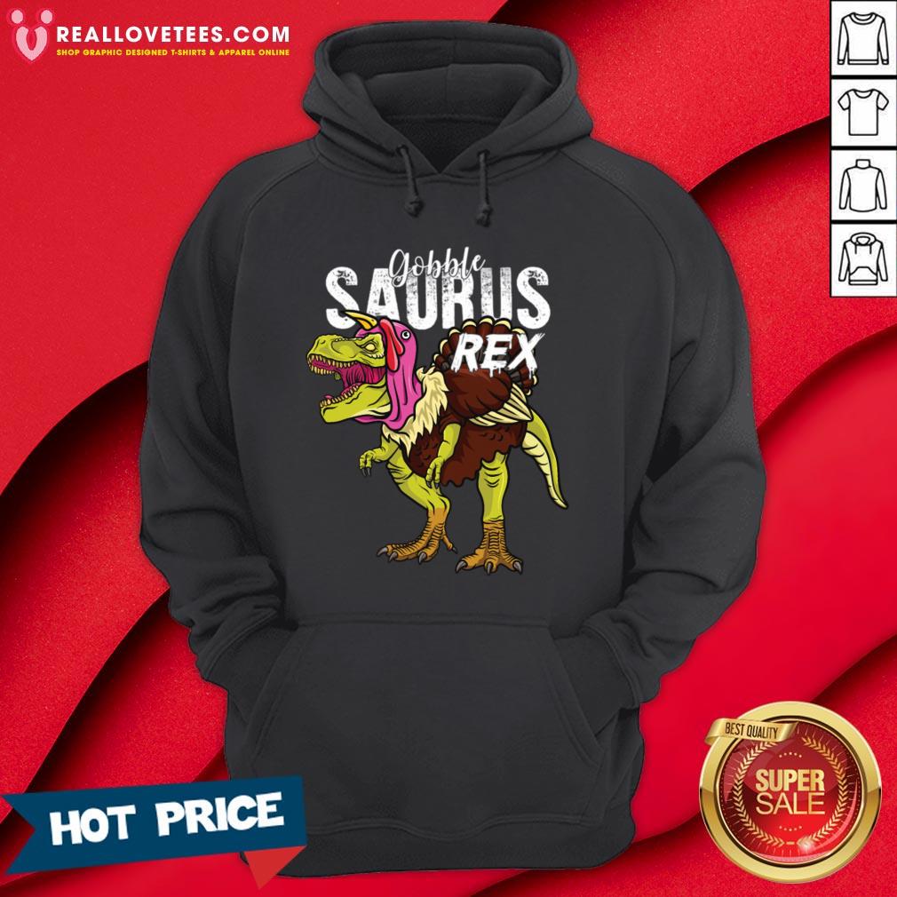 Sweet Gobble Saurus Rex Thanksgiving Dinosaur T Rex Shirt - Image 4
