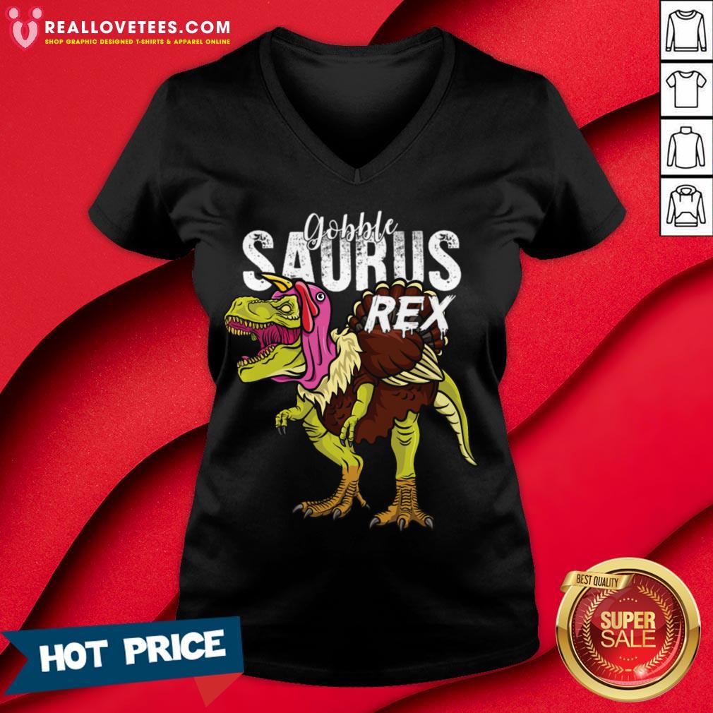 Sweet Gobble Saurus Rex Thanksgiving Dinosaur T Rex Shirt - Image 5