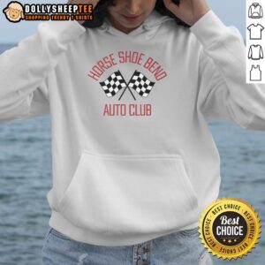 Alternative view of Nice Horse Shoe Bend Auto Club Checkered Flag T-Shirt