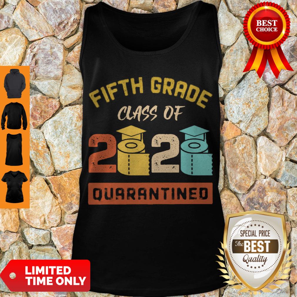 Top Fifth Grade Class Of 2020 Toilet Paper Quarantined Vintage Shirt - Image 4