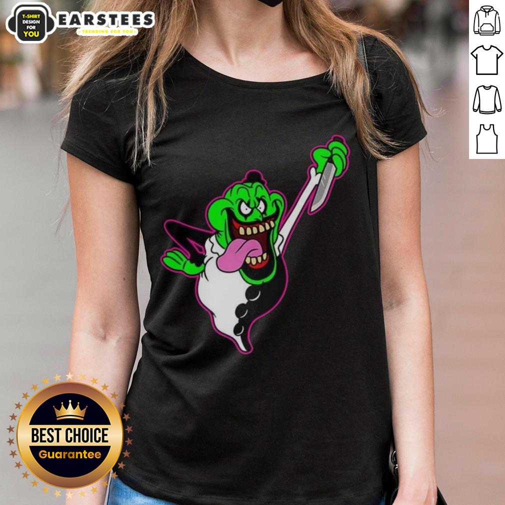 Premium The Real Clownbusters Slimer Ghostbusters Parody Halloween T-Shirt - Image 3