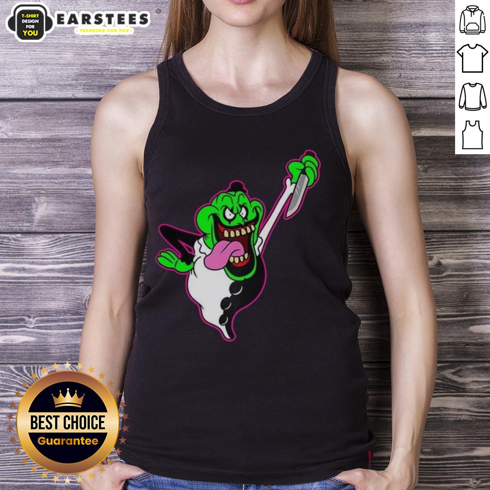 Premium The Real Clownbusters Slimer Ghostbusters Parody Halloween T-Shirt - Image 4
