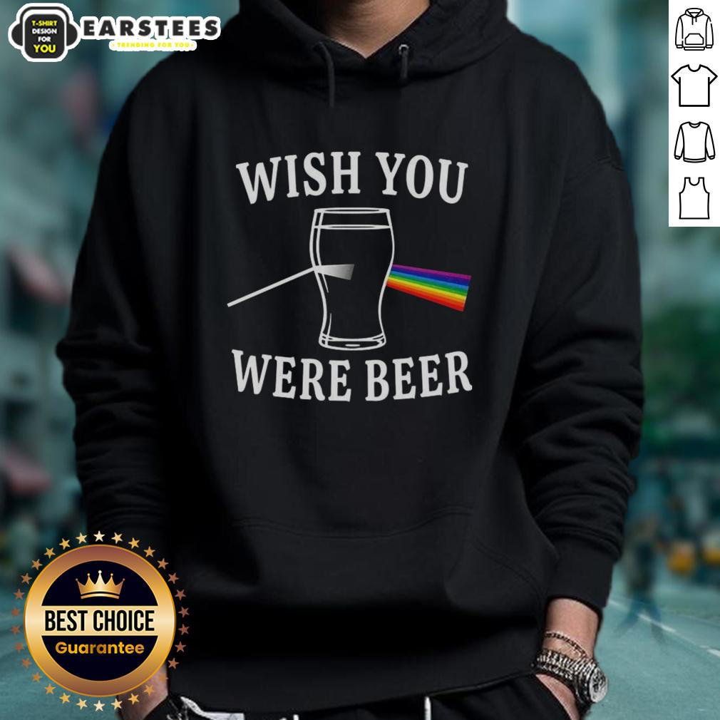 Premium Wish You Were Beer The Dark Side Of The Moon Light Scattering T-Shirt - Image 2