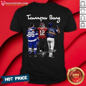 Pro Tampa Bay Nikita Kucherov Tom Brady Randy Arozarena Signatures Shirt