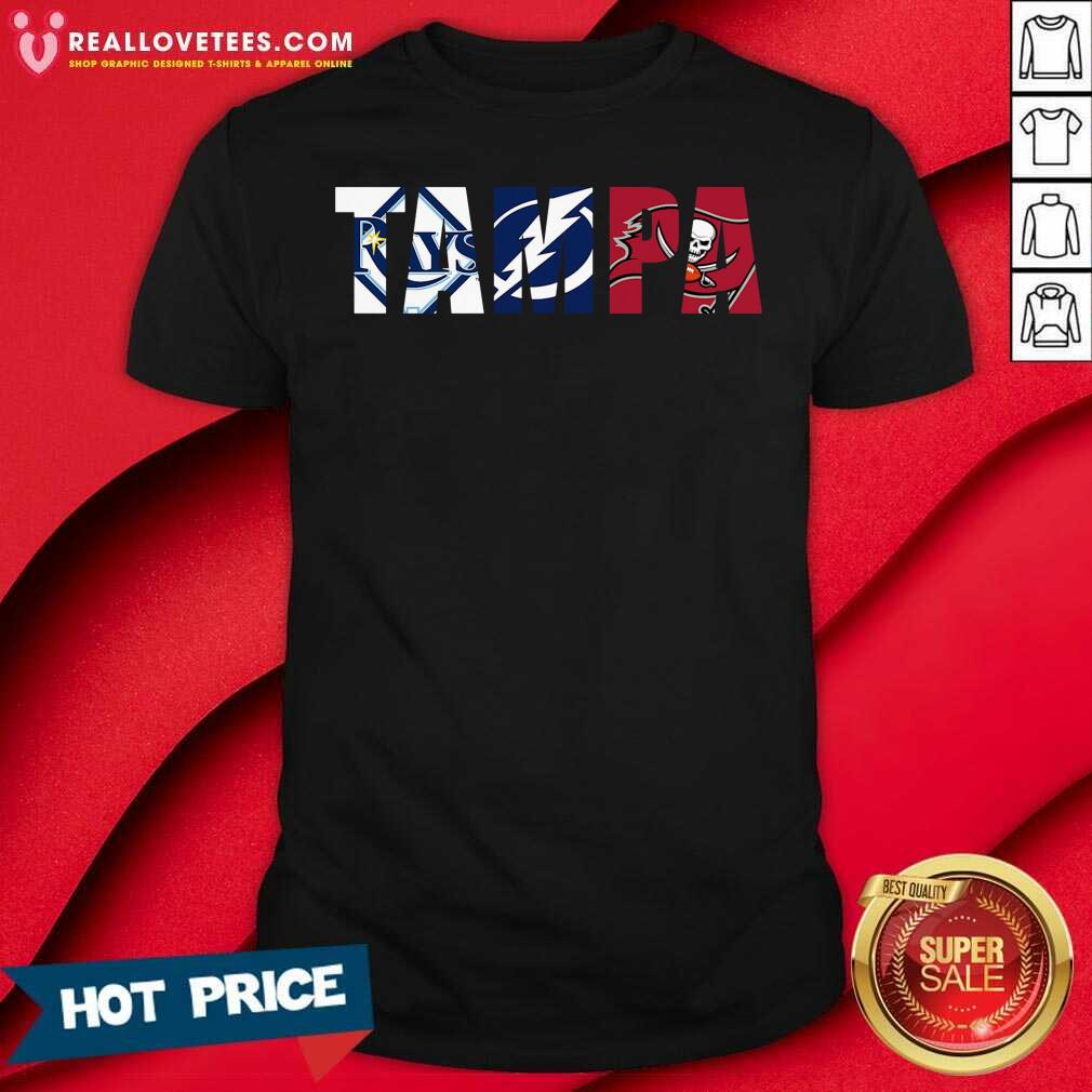 So Tampa Sports Tampa Bay Rays Tampa Bay Lightning Tampa Bay Buccaneers Shirt