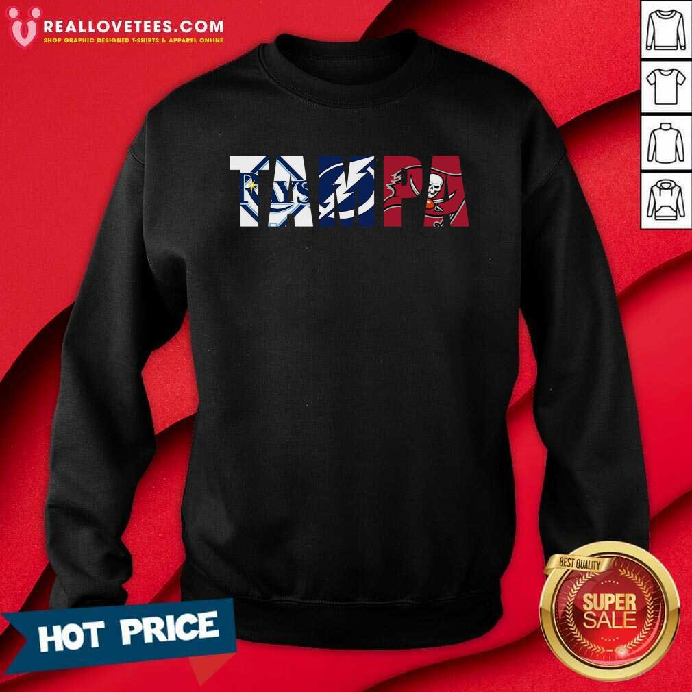 So Tampa Sports Tampa Bay Rays Tampa Bay Lightning Tampa Bay Buccaneers Shirt - Image 3