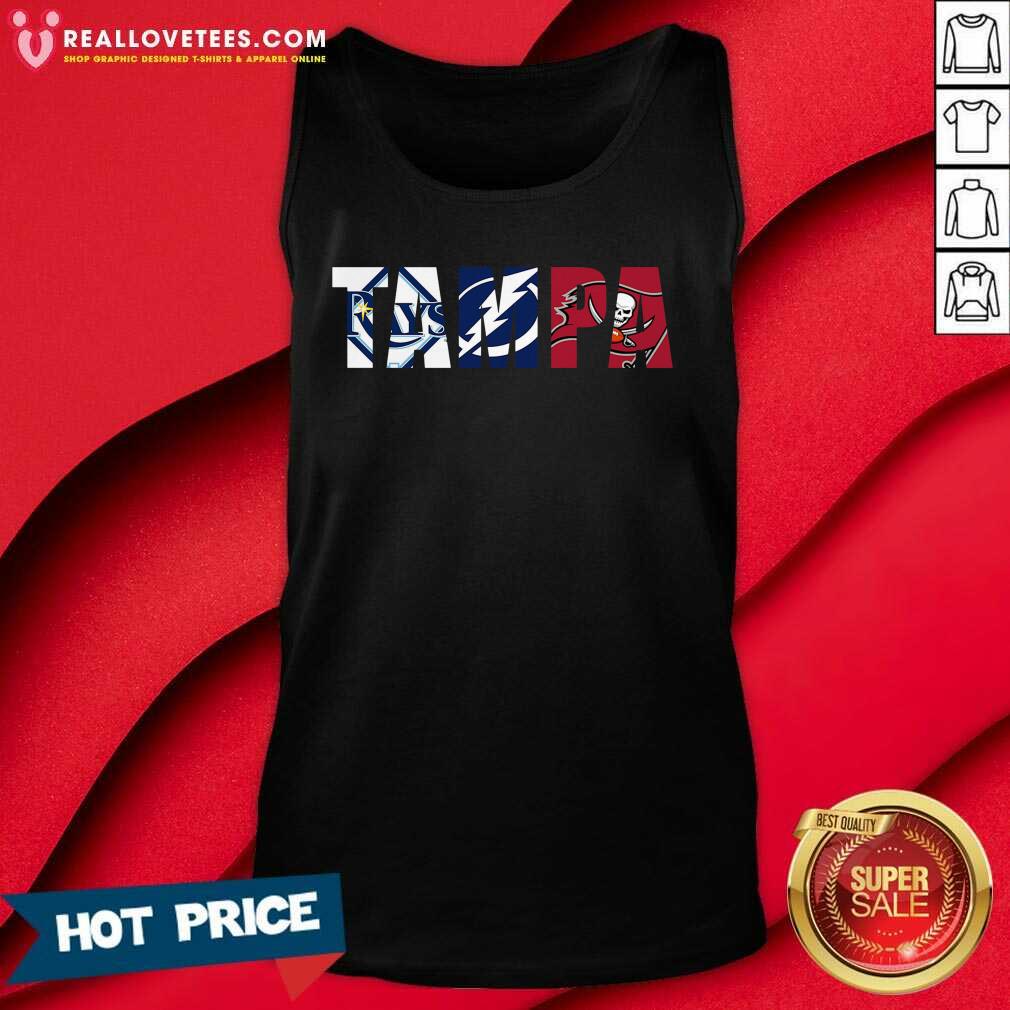 So Tampa Sports Tampa Bay Rays Tampa Bay Lightning Tampa Bay Buccaneers Shirt - Image 2