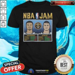 Hot Youth NBA Jam Nuggets Murray And Jokic T-Shirt