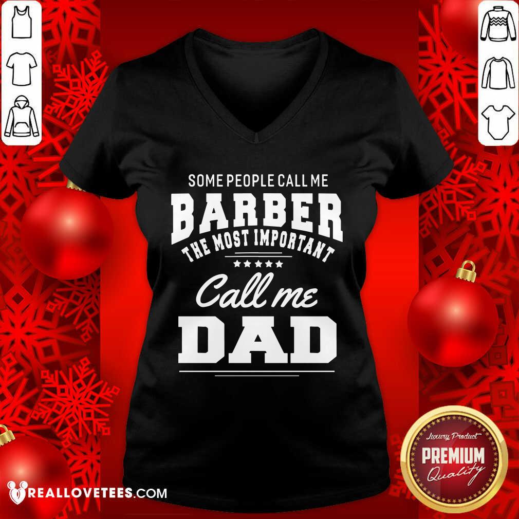 Barber Call Me Dad Shirt - Image 3