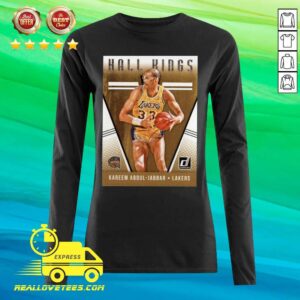Alternative view of Cute 2018 2019 Donruss Hall Kings Basketball Card 12 Kareem Abdul Jabbar Los Angeles Lakers Shirt