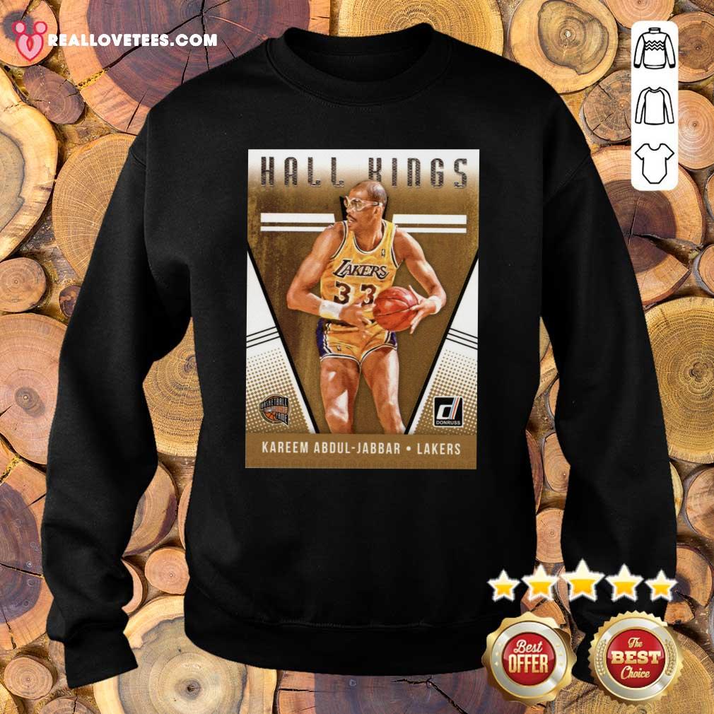 Cute 2018 2019 Donruss Hall Kings Basketball Card 12 Kareem Abdul Jabbar Los Angeles Lakers Shirt - Image 5