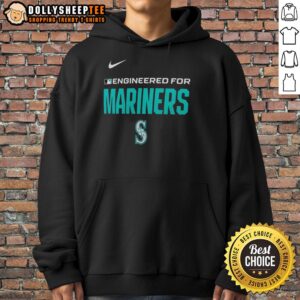 Alternative view of Official Engineered For Seattle Mariners MLB Logo T-Shirt