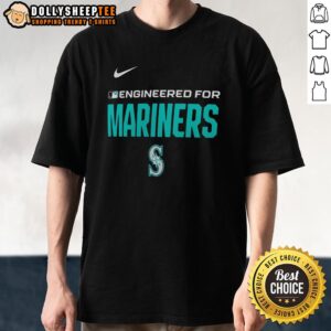 Official Engineered For Seattle Mariners MLB Logo T-Shirt