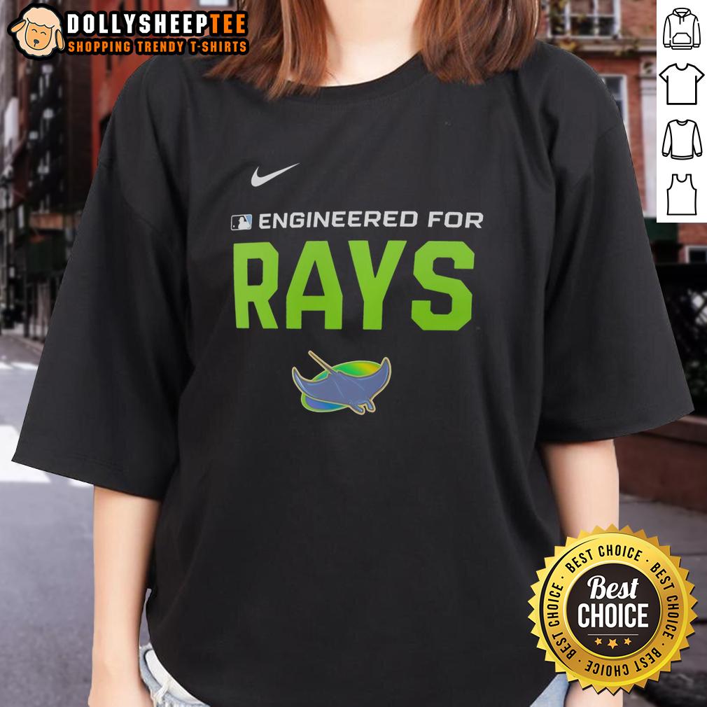 Official Engineered For Tampa Bay Rays MLB Logo T-Shirt - Image 3