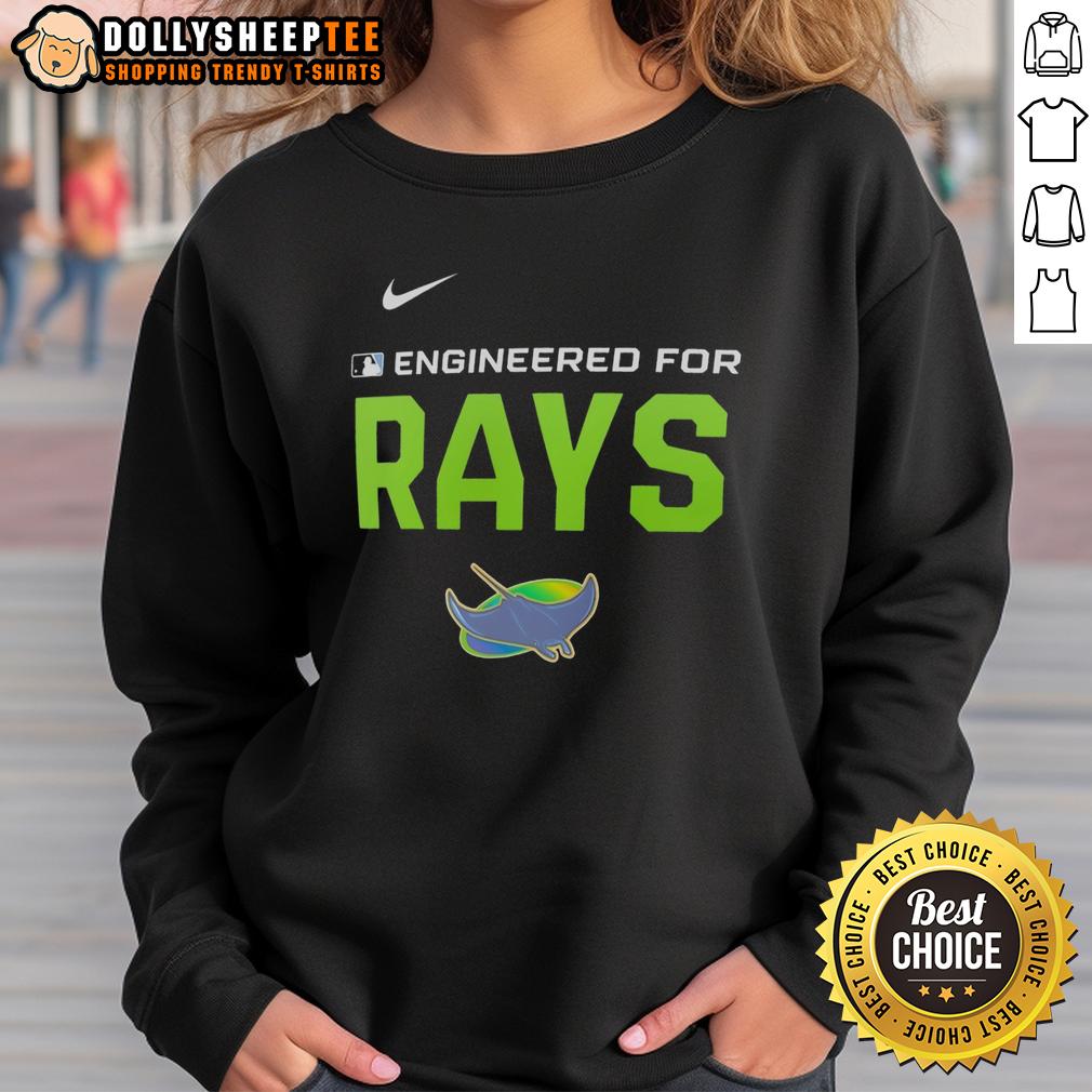 Official Engineered For Tampa Bay Rays MLB Logo T-Shirt - Image 5
