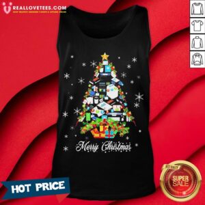 Alternative view of Nice Gift Merry Christmas Tree Shirt