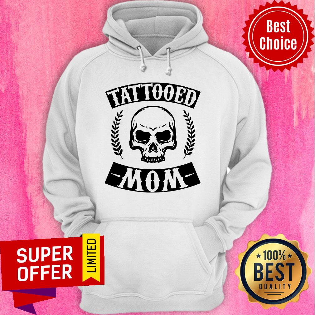 Nice Tattooed Mom Skull Artist Christmas Shirt - Image 2