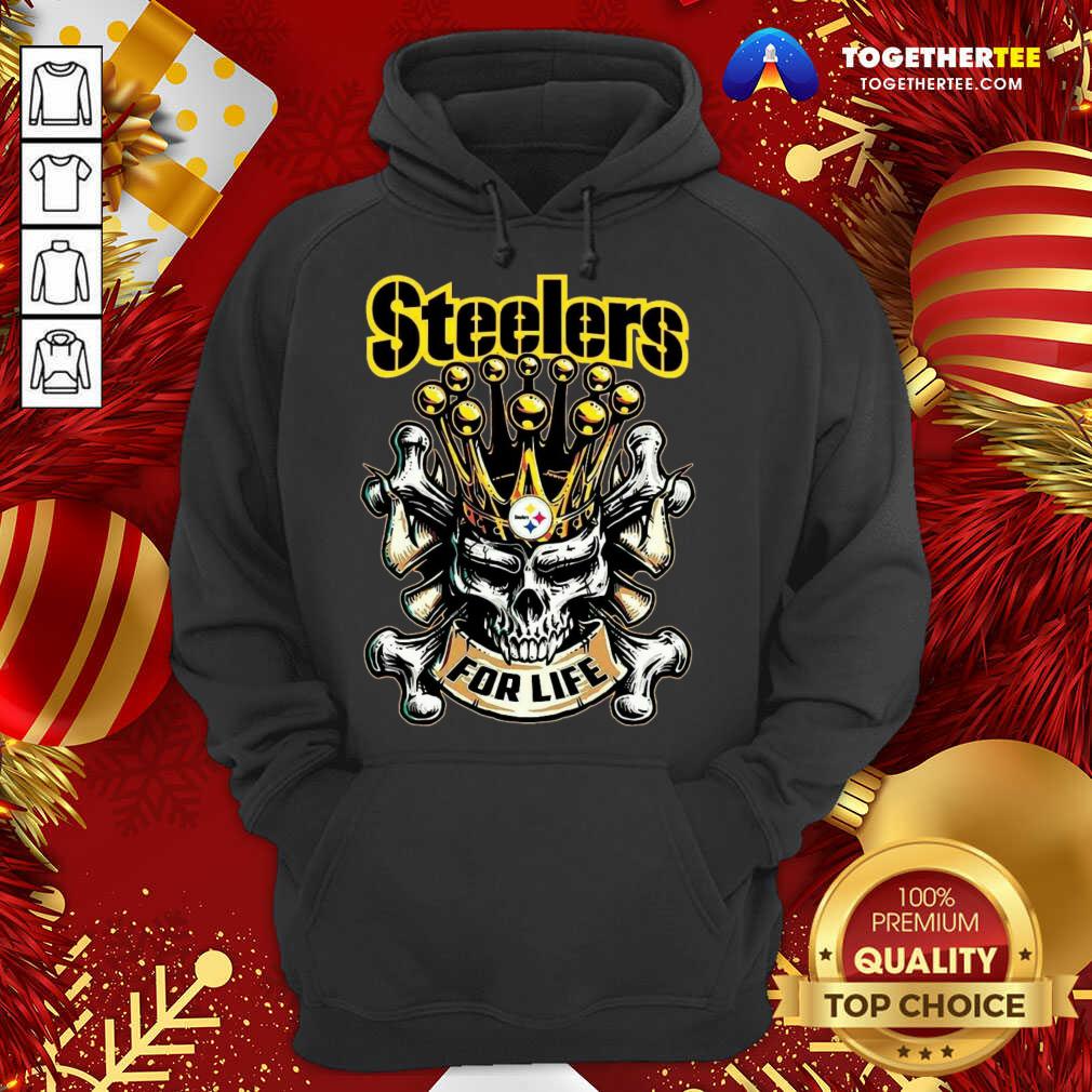 Awesome Skull Pittsburgh Steelers For Life T-Shirt - Image 5